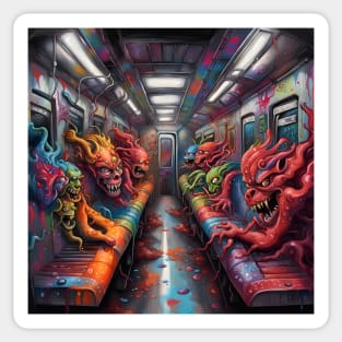 Train full of Demons and lost Souls Sticker